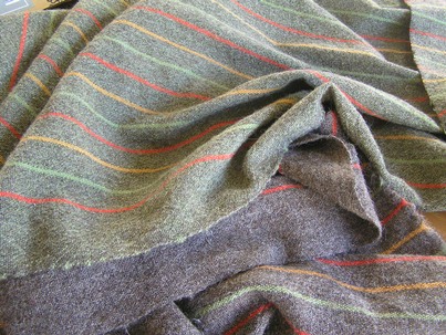 Plain weave Hebridean and Blue-faced Leicester wool fabric
